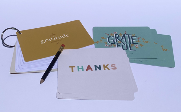 gratitude journal, writing, post cards, thank you cards